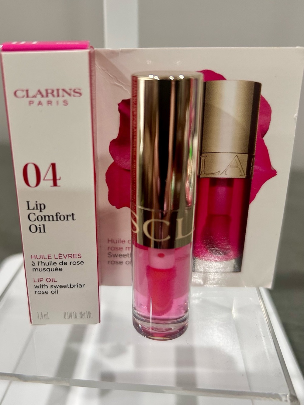 Clarins Lip Comfort Oil in 04 Pitaya